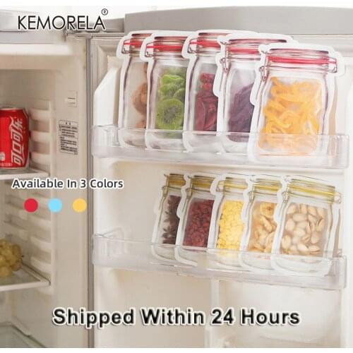 10PCS Reusable Snack Storage Bag Nut Biscuit Waterproof Sealed Fresh Food Storage Bag Snack Storage Travel Food Assortmen Bag