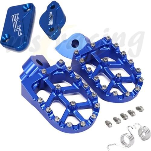 Motorcycles Footpegs Foot Pegs Pedals For Yamaha WRF YZF X 125-450 YZ250 F YZ450F WR250F WR450F Brake Reservoir Cover