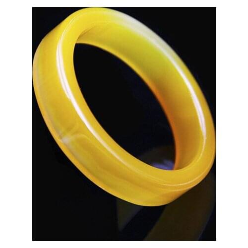 Natural Restoration Safety Bracelet Thickened Red-yellow-pink agate Bracelet Square Water-Moisture Delicate Jade Chalcedony