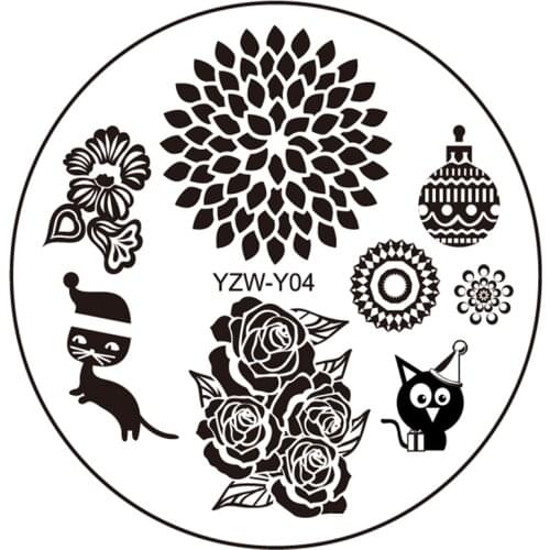 New Designs YZWLE Nail Art Image Plate Template Nail Beauty Tools