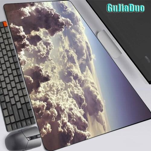 GuJiaDuo Extra Large Clouds Picture Large Mouse Pad XXL Gamer Speed Desk Mat Computer Keyboard Art Mousepad Gaming Accessories