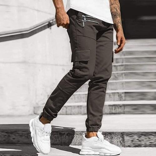 Autumn Men Pants 2021 Sports Casual Cargo Pants Jogging Work Outdoor Long Pants Hip Pop Streetwear