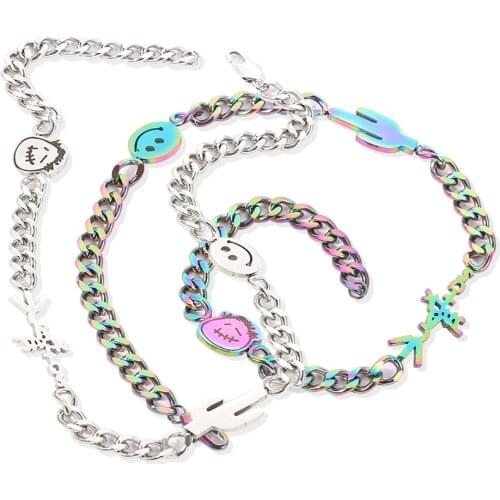 Travis Scotts Stainless Steel necklace Cactus Jack Shape Choker Necklace For Man Women Charm Hip-hop Rock Collar Jewelry Gift