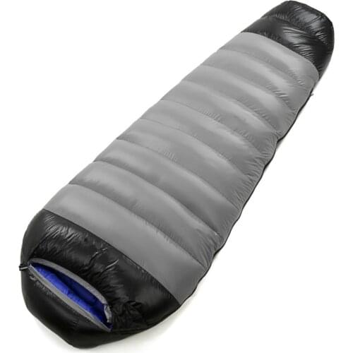 Goose Down Adult Mummy Camping Sleeping Bag New 4 Season Waterproof Travel Warm Down Sleep Bag for Outdoor Hiking