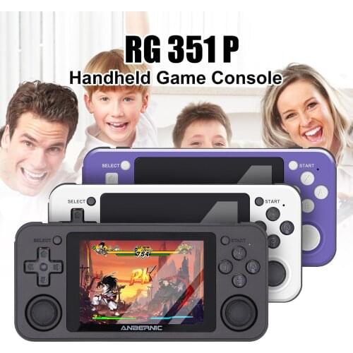 RG351P ANBERNIC Retro Game PS1 RK3326 64G Open Source System 3.5 inch IPS Screen Portable Handheld Game Console RG351gift 2400