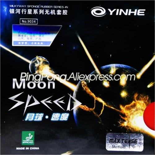 YINHE MOON SPEED Galaxy Table Tennis Rubber (Unsticky Backhand) Pips-in Original YINHE Ping Pong Sponge