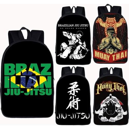BRAZILIAN JIU JITSU / Muay Thai Backpack For Teenage Boys Jiujitsu bjj Children School Bags Women Men Backpack Kids Book Bag
