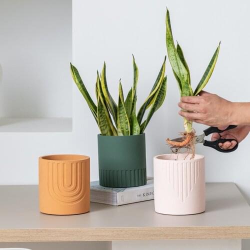 Nordic Creative Combination of Flowerpot Silicone Mold Cement Pot Silicon molds Simple Modern Design Household Basin Mold