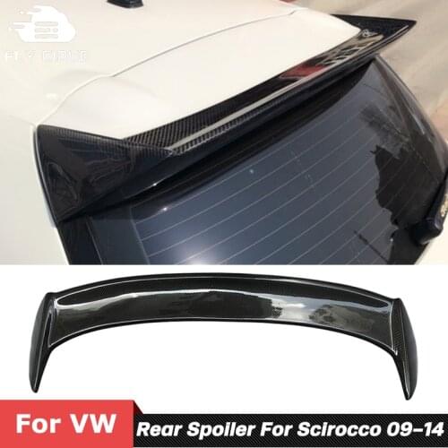 Carbon Fiber Material Back Trunk Roof Wing Rear Spoiler For VW Scirocco Car Body Kit Tuning 2009-2014