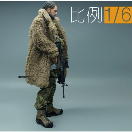 1/6 Soldiers SS DAM HT Military Coat PMC Afghanistan CIA Wool Coat (special price) for 12" Action Figure Doll
