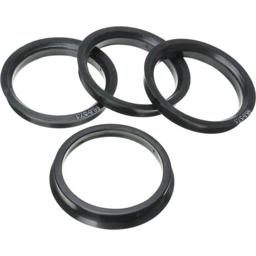 1 Set 4 Hub Centric Rings Car Wheel Bore Center Collar 66.6-57.1mm For AUDI