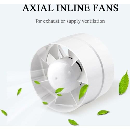 4 inch 100 CFM Inline Duct Booster Fan - Great for Grow Tent Exhaust and Intake - White