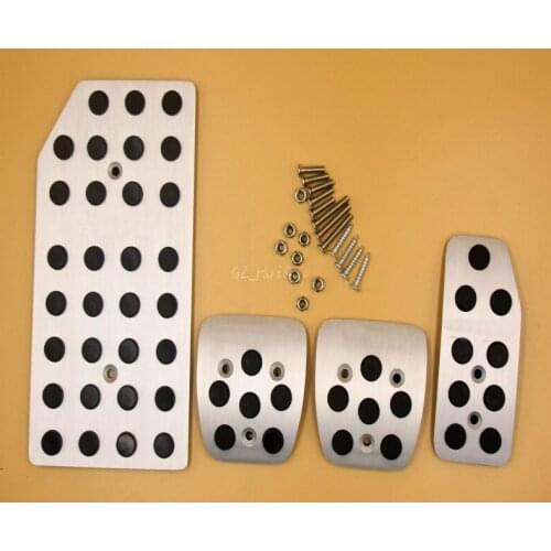 Aluminum Car Accessories For Honda CITY MT Accelerator Brake Footrest Pedal Pad, Auto Styling Sticker Cover With logo