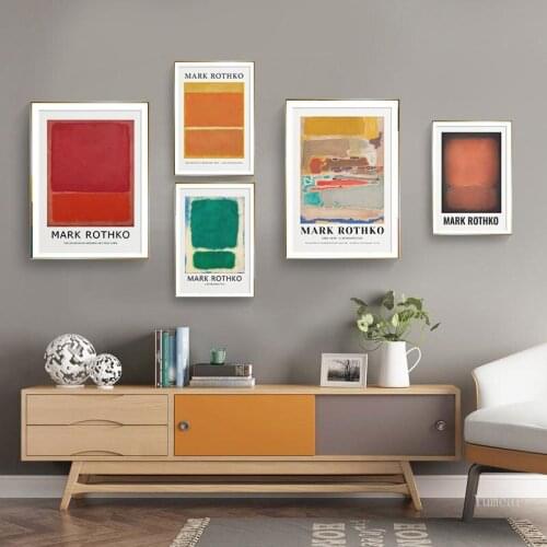 Mark Rothko Wall Art Abstract Canvas Oil Painting Print Unframed Spray Frameless Hologram Living Room Home Decor Art Drawing