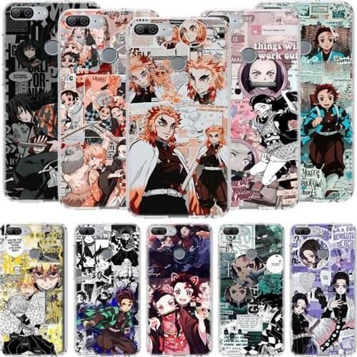 Kimetsu No Yaiba Demon Slayer Anime Phone Case For Huawei Honor 20 10 20i 10i 9 9X 8A 8S 8X 7X 7A Y9 Y7 Y6 Y5 Lite Pro V20 V30 S