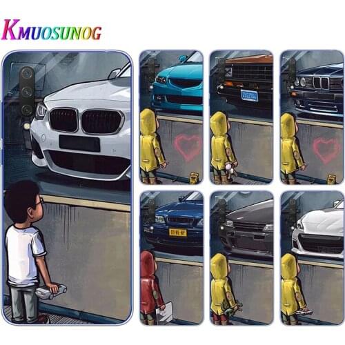 Cute little boy car For Xiaomi Mi 11i 11 10i 10T 10 9T 9SE 9 8 A3 CC9 CC9E Note 10 Lite Pro Ultra Soft Phone Case