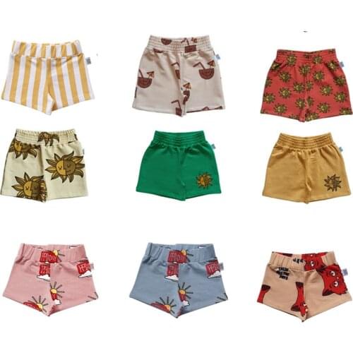 Children Shorts One Day Brand Kids Summer Cotton Boys Brand Knee Length Toddler Panties Beach Short Sports Pants Baby Girl Pants
