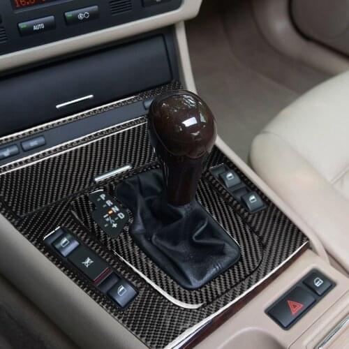 For BMW Old 3 Series 1998-2005 E46 The Carbon Fiber Interior accessories Gear Box 3-piece Set Red. Solid Color. BMW Color