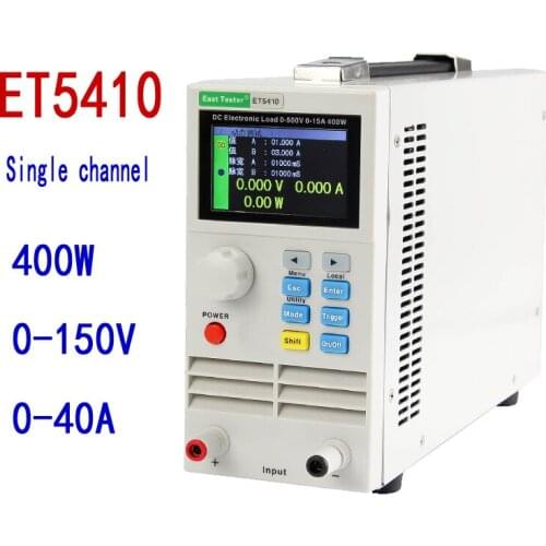 ET5410 Professional programmable 150V 40A 400W DC electrical load Digital Control DC Load Electronic Battery Tester