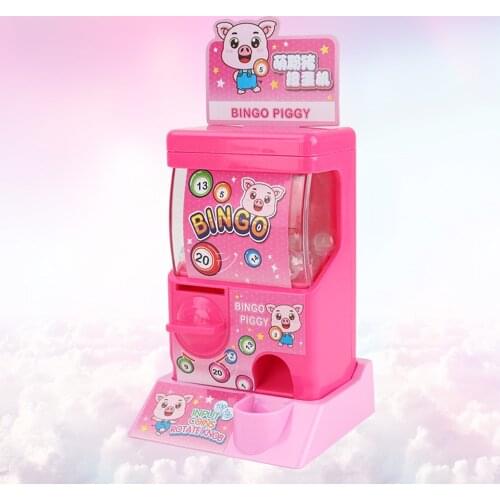 1 Set of Gashapon Machine Lovely Exquisite Creative Digital Ball Game Toy Grabbing Catcher Machine Egg Twisting Toy