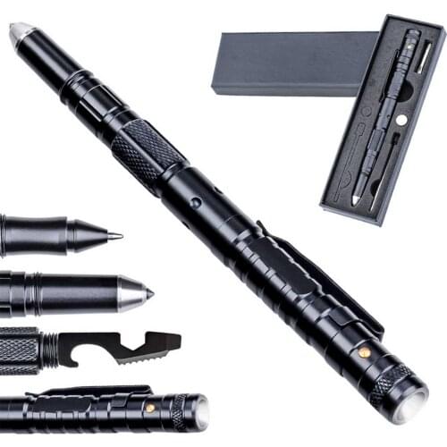 Multifunctional Cool Unique Pen Set Compact Survival Tool aluminum alloy with Can be used for lighting