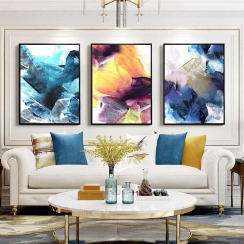 Nordic Style Art Canvas Painting Abstract Brush Posters and Prints Wall Decorative Picture for Living Room Modern Home Decor