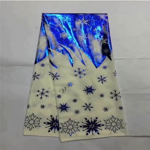 Latest Design High Quality Swiss Cotton Printing Metallic Fabric 5 Yards For Ladies Wedding Dress. LXM3351