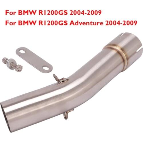 Motorcycle Exhaust System Pipe Modified Mid Connection Link Pipe for BMW R1200GS R1200GS Adventure 2004-2009