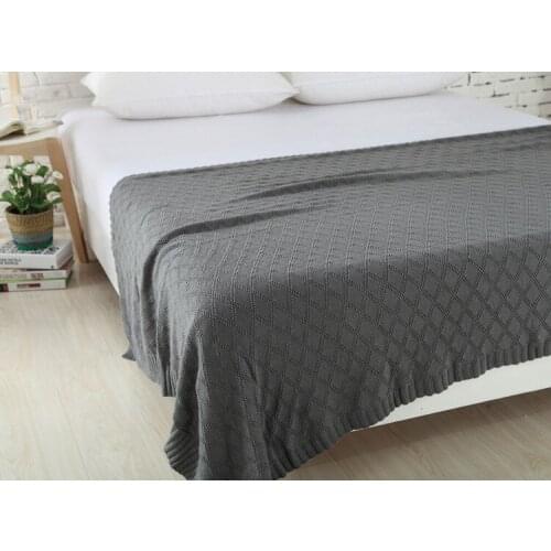Knitted Blanket Bed Cover Bankets Super Soft & Warm Plaid on the bed / Sofa Cotton Bedspreads manta 120*180/200*180cm