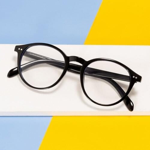 Women Glasses Frame Fashion Computer Eyeglasses Frame Anti-blue Light Transparent Clear Pink Plastic Frame