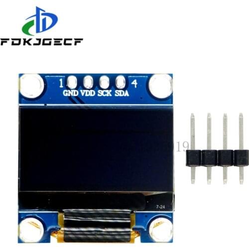 10pcs 4pin 0.96 inch oled IIC Serial White/Blue/Yellow blue OLED Display Module 128X64 I2C 12864 LCD Screen Board for Arduino