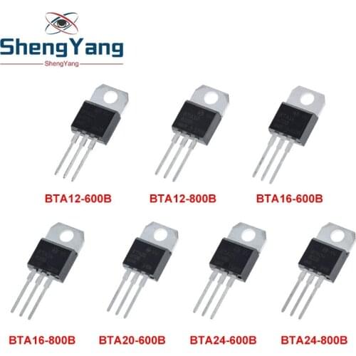 10pcs Bta12-600b Bta12-800b Bta16-600b Bta16-800b Bta20-600b Bta24-600b Bta24-800b Transistor To-220 To220