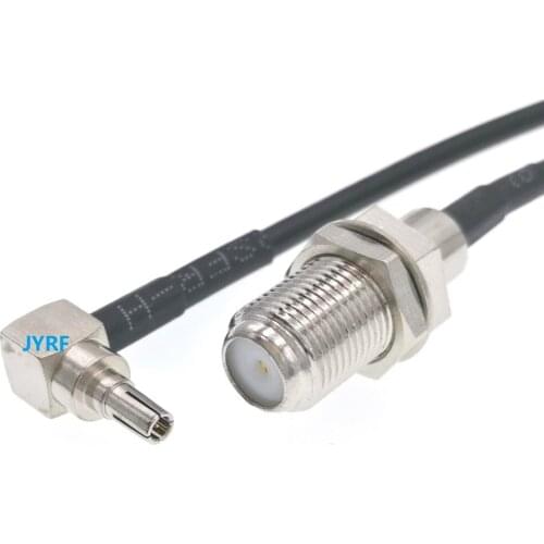 10pcs CRC9 Male Right Angle to F Female Connector RG174 Pigtail Cable "15cm'' "20CM"