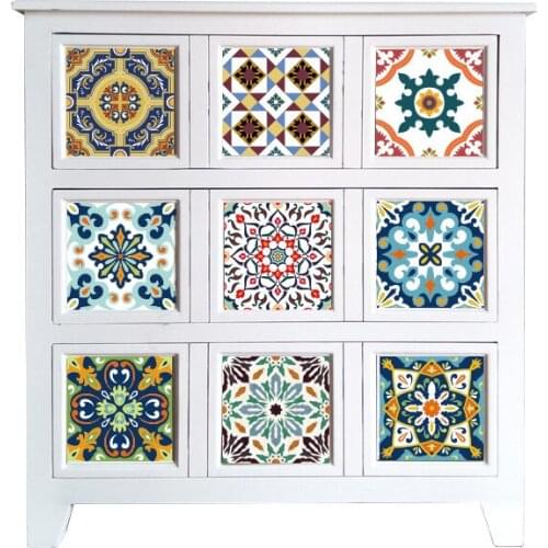 10 PCS Mediterranean Pearl Film Bathroom Kitchen Dinning Room Decorative Wall Tiles Decal Sticker Home Decor Wallpaper Stickers