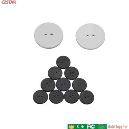 100pcs uhf resistant heat temperature waterproof garment button uhf rfid laundry tag clothes tag 815 900mhz for washing machine