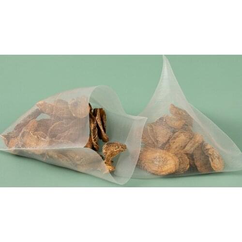 1000pcs/lot Nylon Tea Bag Heat Sealable Pyramid Tea Filters Semi-transparent Empty Teabags 5.8*7cm 6.5*8cm