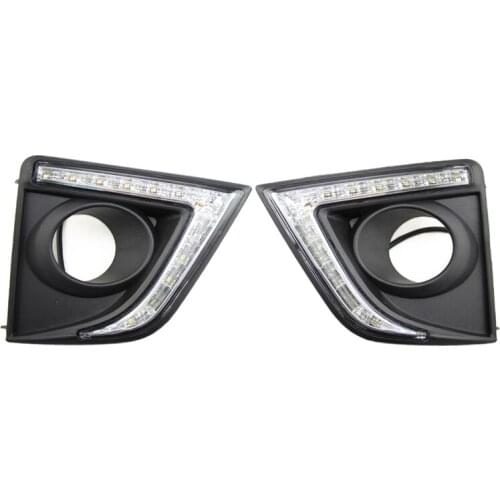 2Pcs for Toyota New Corolla Corolla Fangs Led Daytime Running Lights Fog Lights Modification
