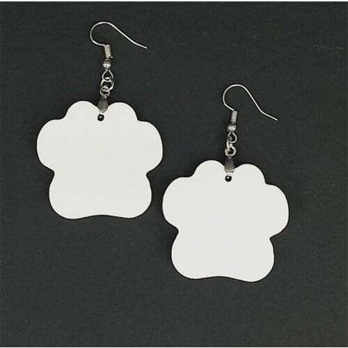 20 Pairs /lot Sublimation Blanks Earring MDF Sublimation Printing Dangle Earrings Heat transfer printing