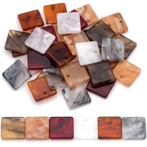 20pcs Tortoise Shell Acetate Bar Pendants 42x7.5mm, Acrylic Craft Earring Components, Resin Rectangle Charms (#HT-80)