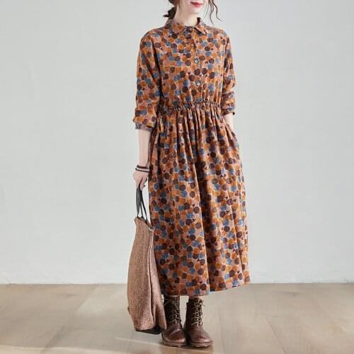 2021 New Arrive Spring Maternity Dress Woman Floral Print Large Size Dresses Pregnant Woman Casual Clothing MD-02903