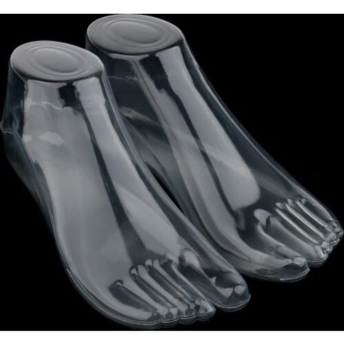 2x Decorative Foot Sock Foot Foot Shoes Socks Stocking Display Mannequin Women