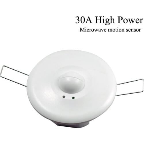 360 Degree 2000W Radar Motion Detector Smart High Power Ceiling Mounted Microwave Sensor Light Switch