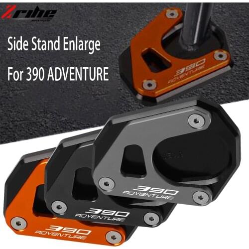For 390 ADV Adventure 2020 2021 Motorcycle Accessories CNC Aluminium Side Stand Enlarge Extension Kickstand 390Adventure 390ADV