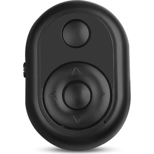 Mini Wireless Remote Control BT Remote Shutter Page Turner 10M Effective Range Compatible with iOS/ Android Smartphones Tablets