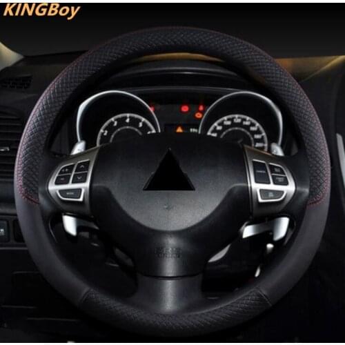 2013-2018 For mitsubishi outlander hand-sewn steering wheel cover interior trim remodeling accessories