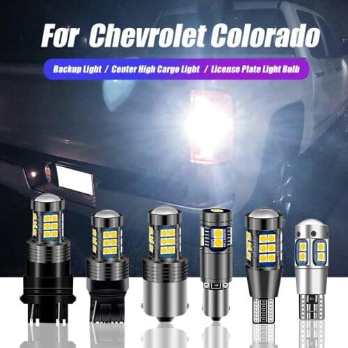For Chevrolet Colorado Trucks LED License Plate Reverse Backup High Mount Cargo Light Xenon White Super Bright Canbus Error Free