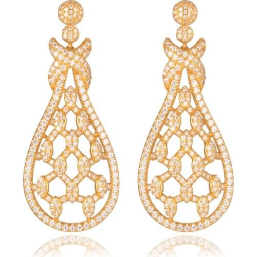 GrayBirds Elegant Special Earrings For Girls To Marry Weave Pattern Jewelry Used AAA CZ High Quality MLE127O