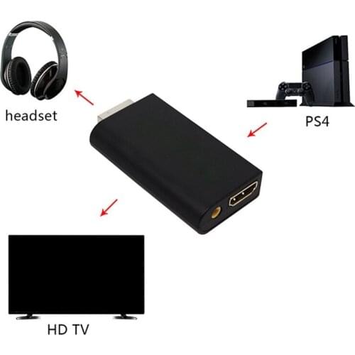 HDV-G300 PS2 To HDMI-Compatiable 480I/480P/576I Audio Video Converter Adapter Supports All PS2 Display Modes