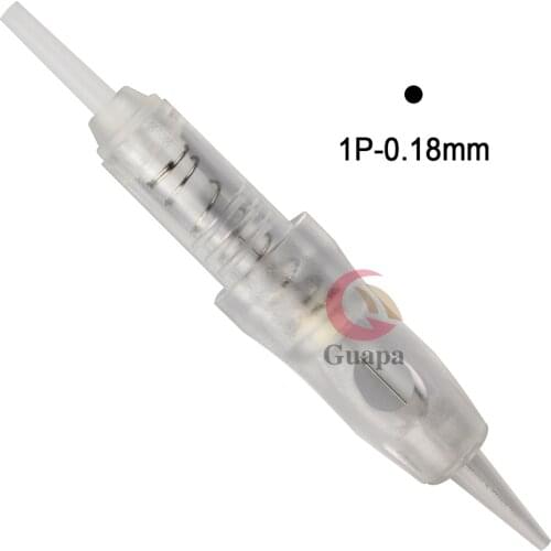 50pcs Easy Click Tattoo Needles 0.18mm Disposable Sterilize Cartridge Needle for Micropigmentation Permanent Makeup Machine