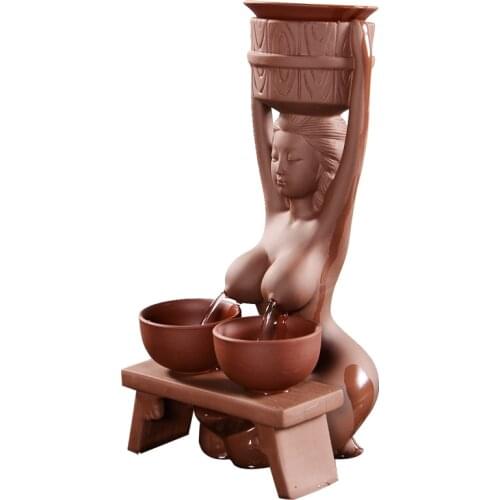 Creative purple clay tea set Boutique Teapot Strainer Tea Filter Tea Pet Ornaments Tea Leakage Tea craft Accessories Decoration